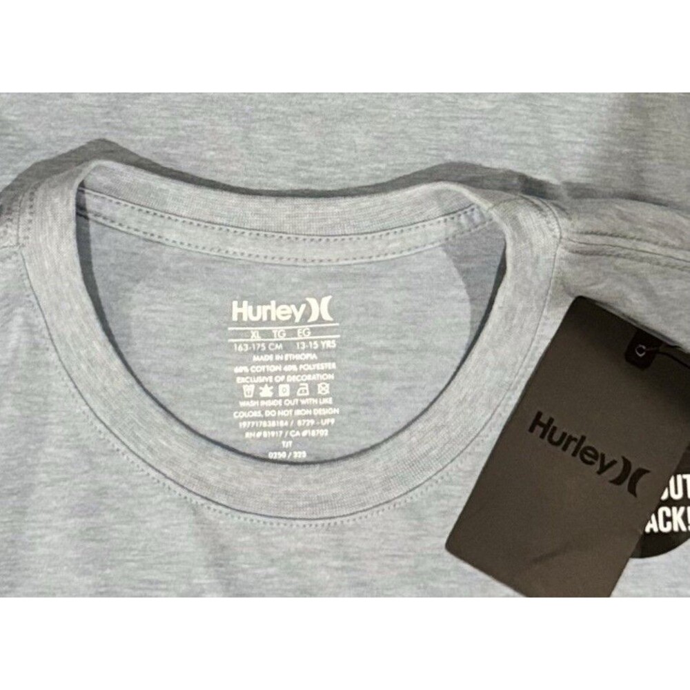 Hurley Big Boys Long Sleeve Vives Graphic Blue T-Shirt . Size XL - Picture 4 of 4